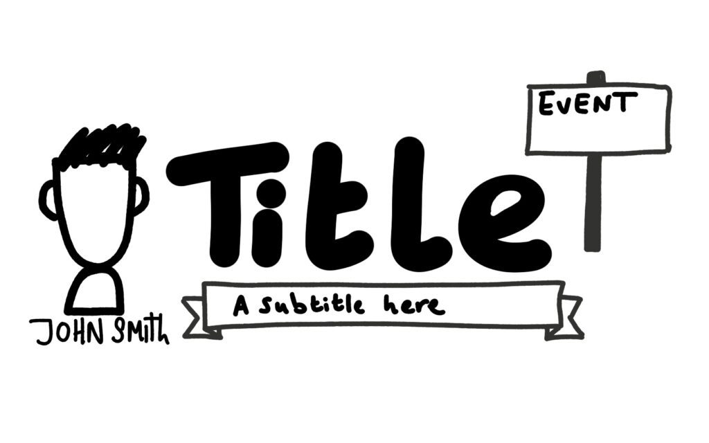 An example stock sketchnote header template